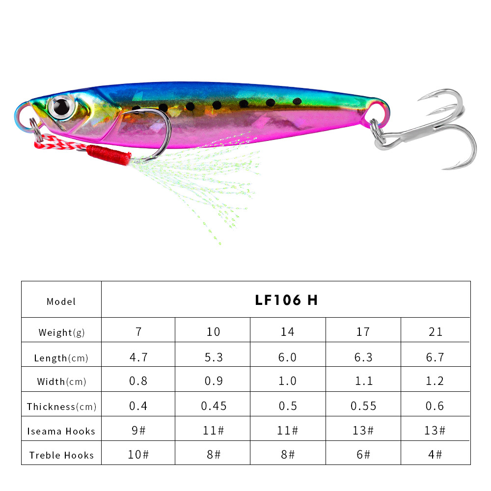 #73 Slow Pitch Jigs 7g 10g 14g 17g 21g