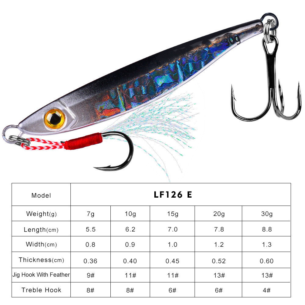 #74 Slow Pitch Jigs 7g 10g 15g 20g 30g