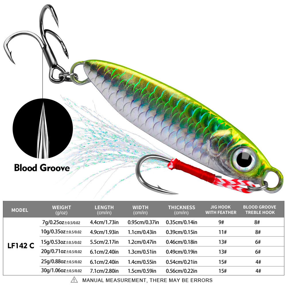#62 Slow Pitch Jigs 7g 10g 15g 20g 30g