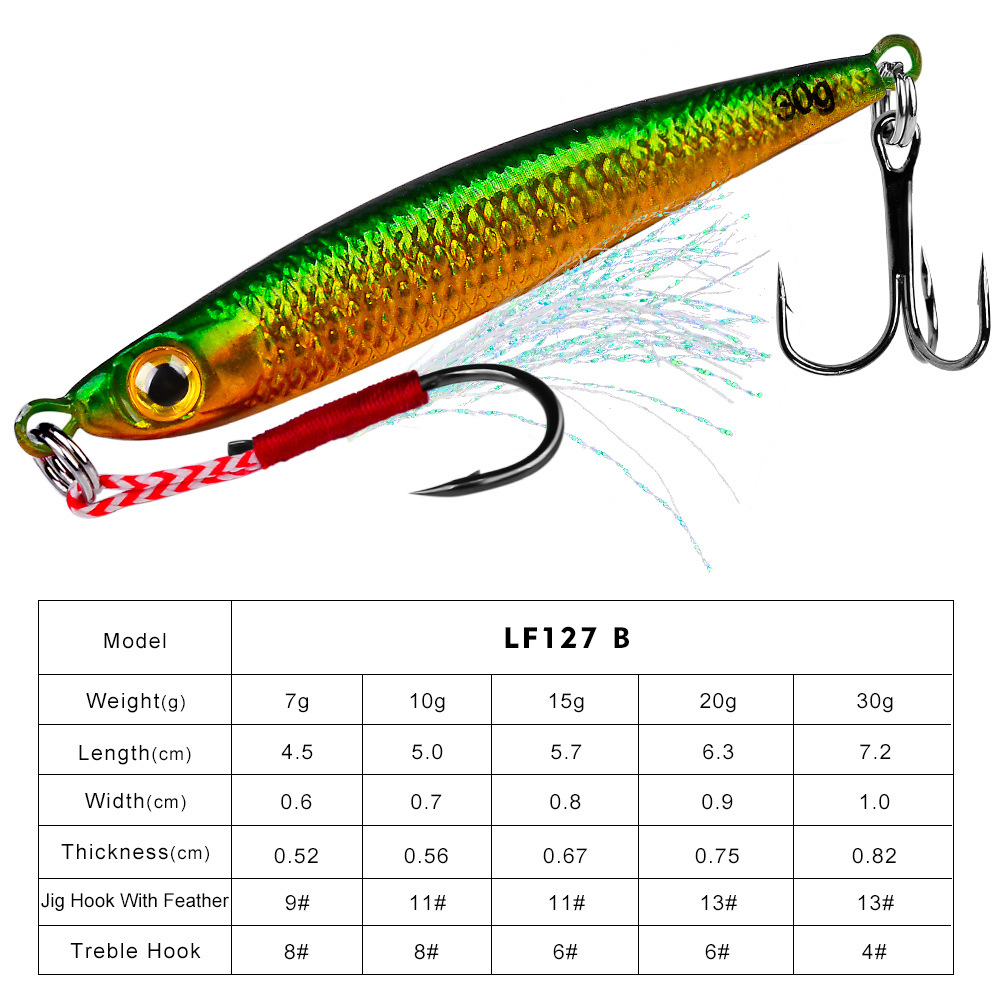#72 Slow Pitch Jigs 7g 10g 15g 20g 30g