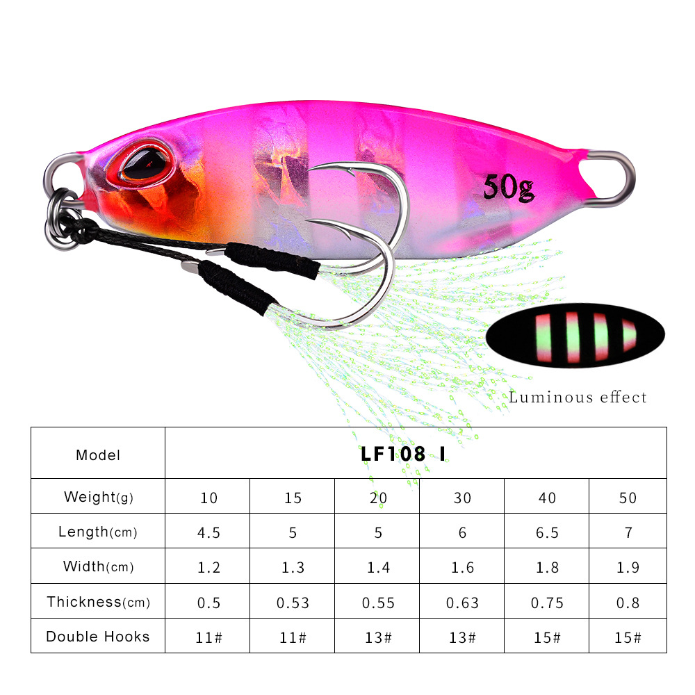 #59 Slow Pitch Jigs 10g 15g 20g 30g 40g 50g
