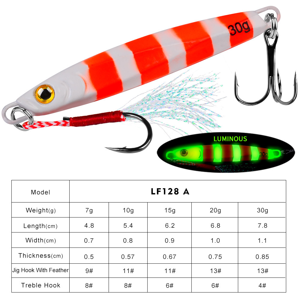 #69 Slow Pitch Jigs 7g 10g 15g 20g 30g