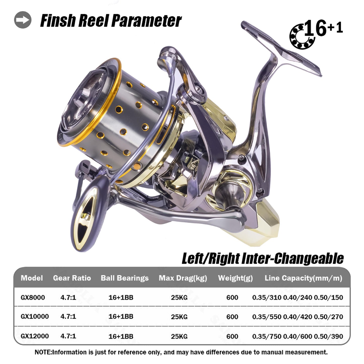 Full Metal Seawater fishing reel 8000 10000 12000