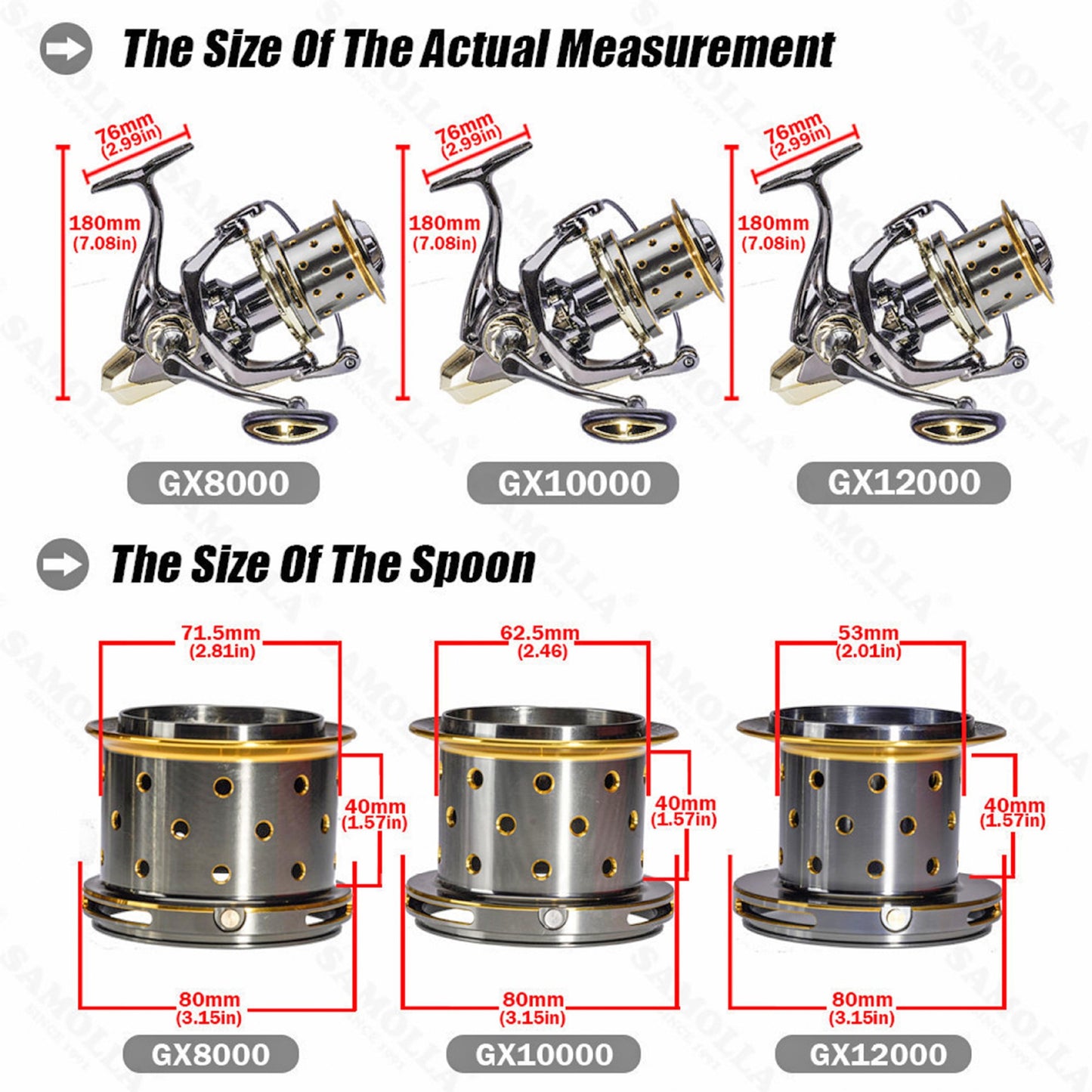 Full Metal Seawater fishing reel 8000 10000 12000