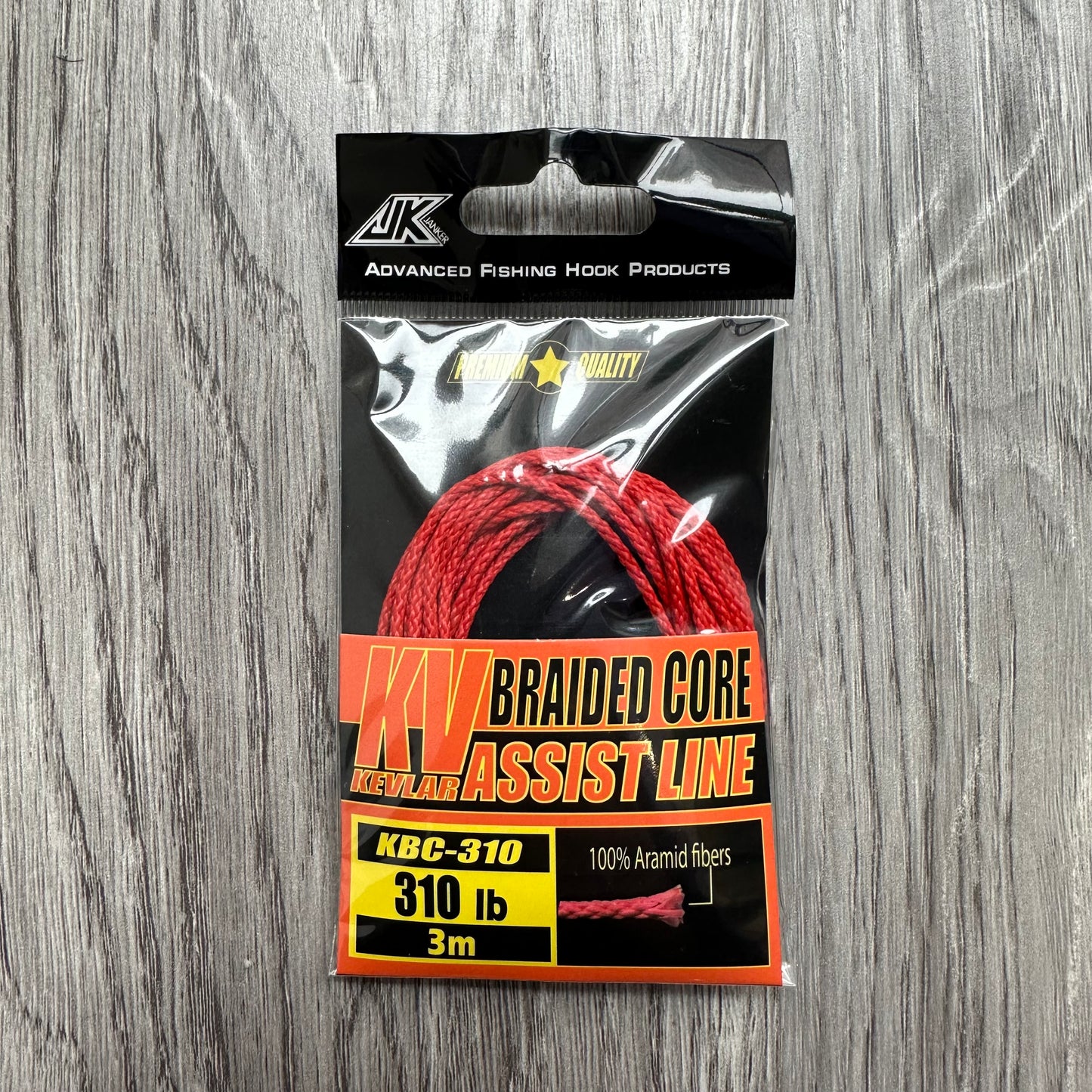 Assist hook PE binding wire 100lbs 150lbs 190lbs 230lbs 310lbs Kevlar braided core red