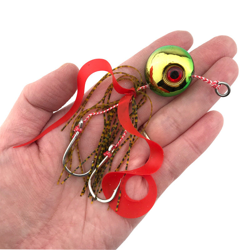挑#69 Slow Pitch Jigs bait head skirt lure 60g 80g 100g 120g 150g 200g