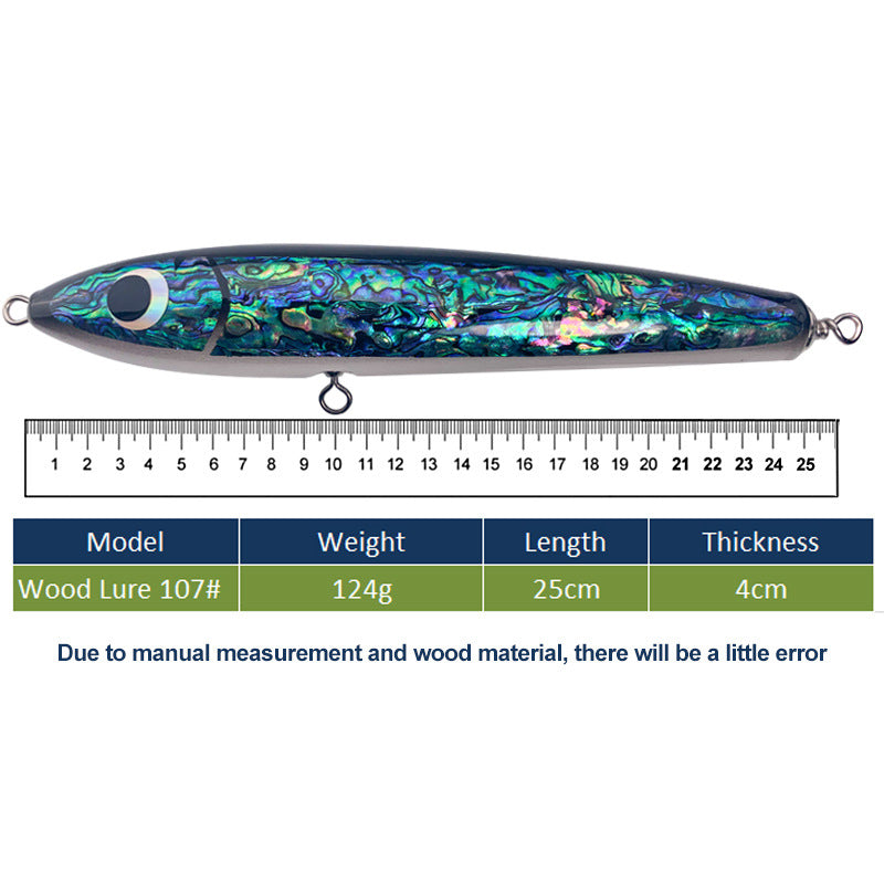 海Wood Popper Bait #14-90g/23cm 120g/25cm 140g/26.5cm