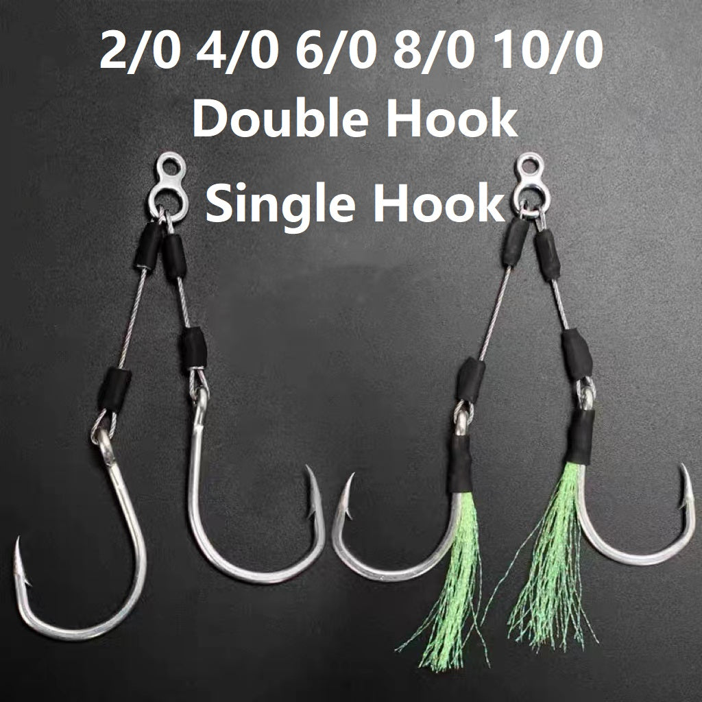 Assist hook 10-#2/0 #4/0 #6/0 #8/0 #10/0