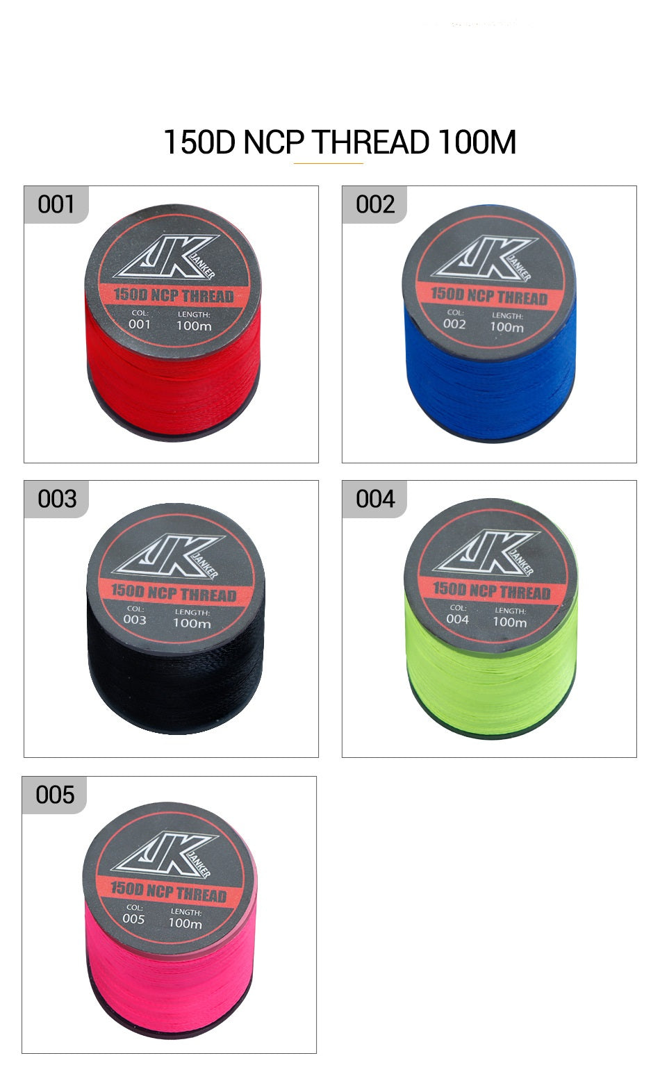 150D Assist Hook Luminous Thread 11 Colors