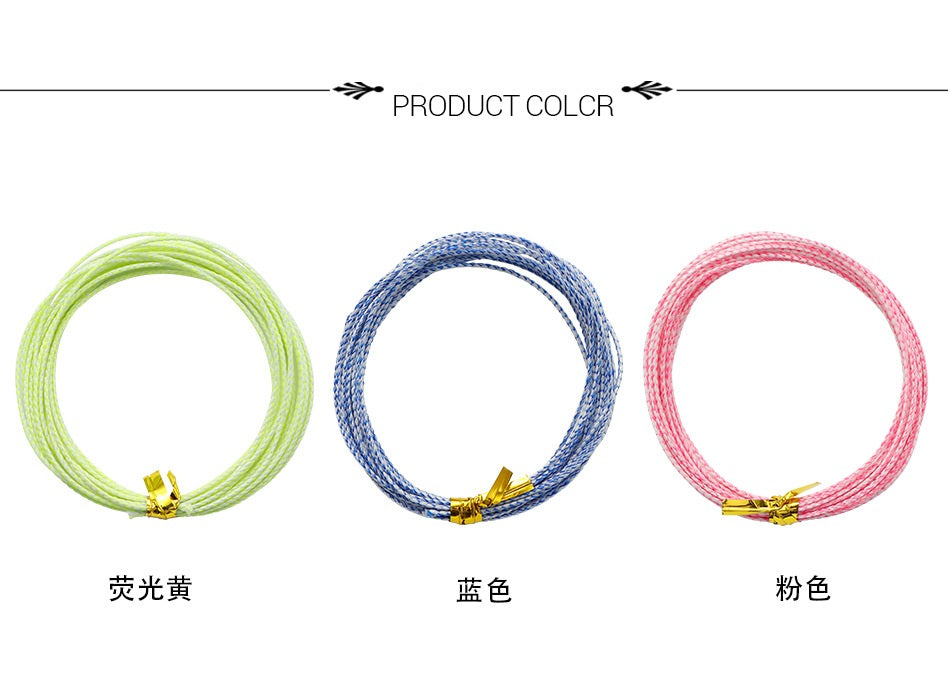 健#Luminous built-in steel wire assist hook weaving binding wire 7*7mm