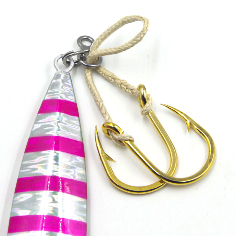 M&W Assist Hook, Assist Line 300LB 400LB 16cm 21cm 24.5cm
