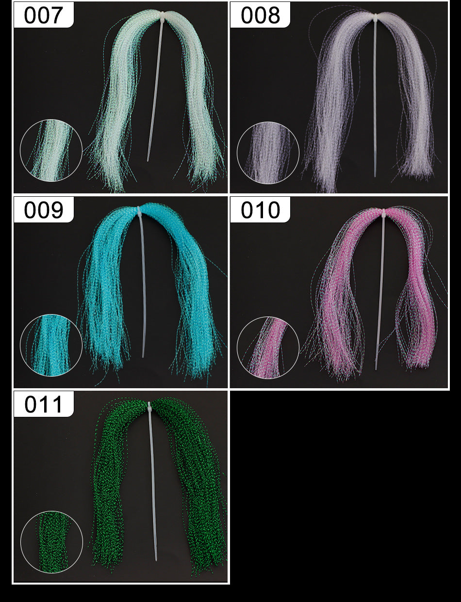 12 color assist hook for tying silk thread, luminous color, UV color