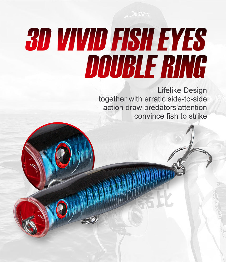 Saltwater plastic popper bait #2-155mm/52g