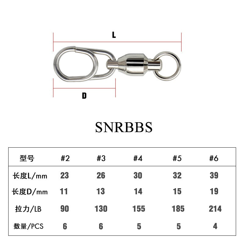 联森Stainless Steel Bearing Swivels/Fishing tackle