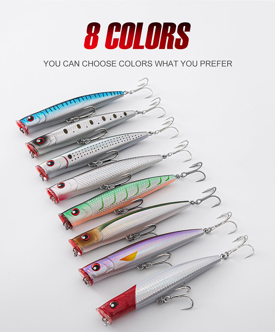 Saltwater plastic popper bait #2-155mm/52g