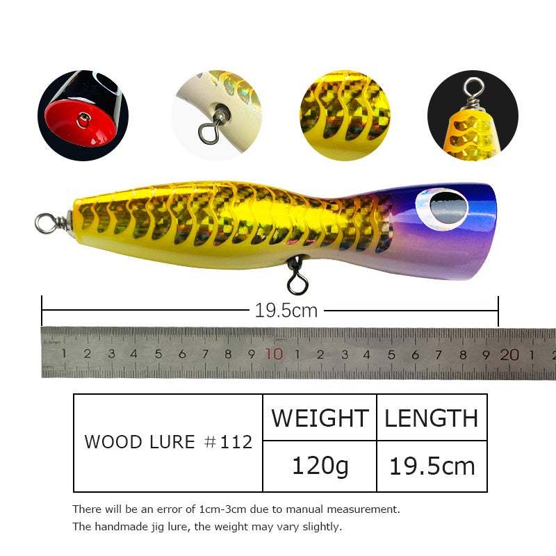 Wood Popper Bait #18-120g/19.5cm