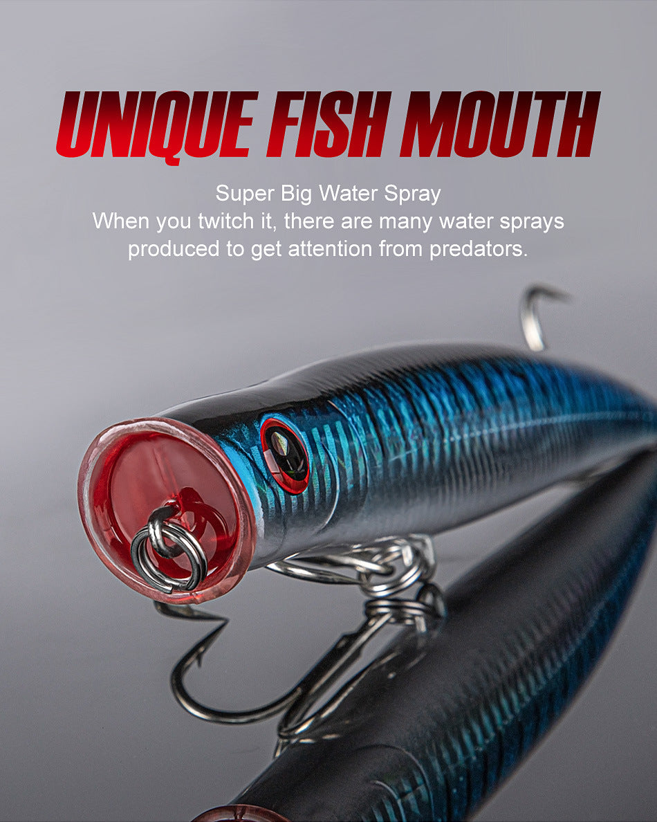 Saltwater plastic popper bait #2-155mm/52g