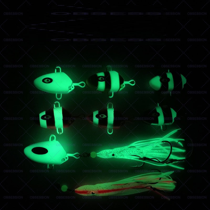 挑#68 Slow Pitch Jigs bait head skirt lure 100g 150g 200g 250g 300g
