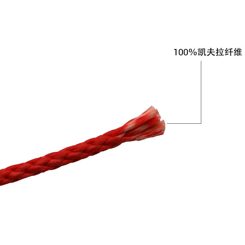 Assist hook PE binding wire 100lbs 150lbs 190lbs 230lbs 310lbs Kevlar braided core red