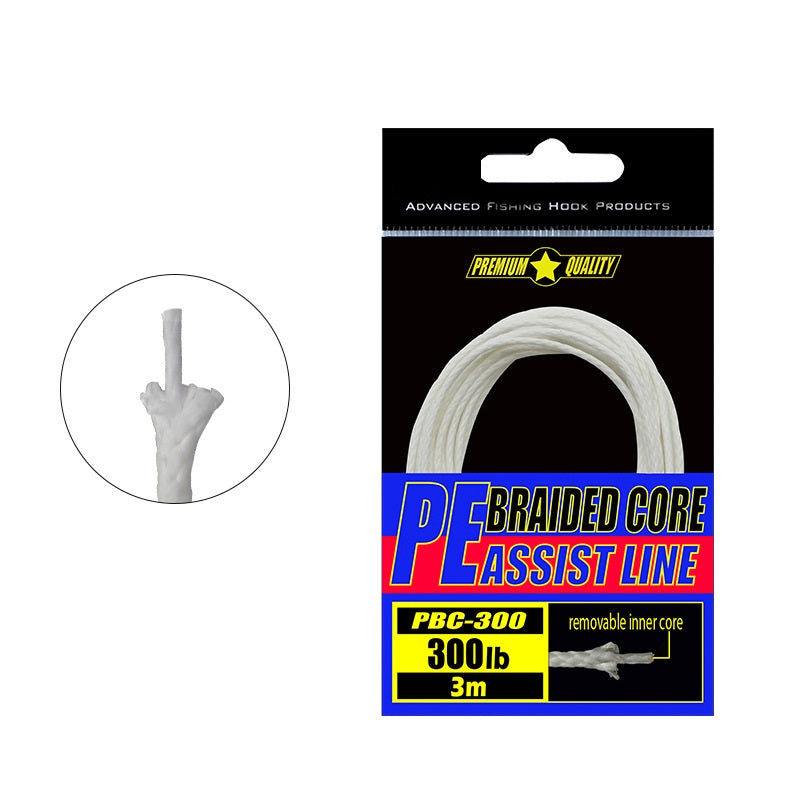 White Hollow Assist Hook Ties 60lbs 100lbs 200lbs 250lbs 300lbs 400lbs