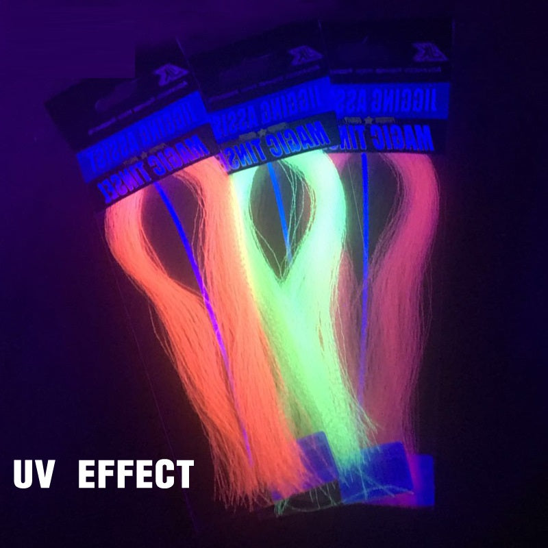 12 color assist hook for tying silk thread, luminous color, UV color