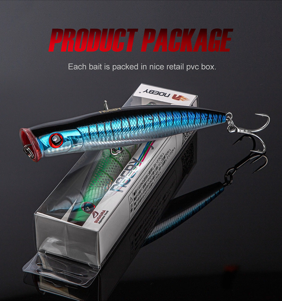 Saltwater plastic popper bait #2-155mm/52g