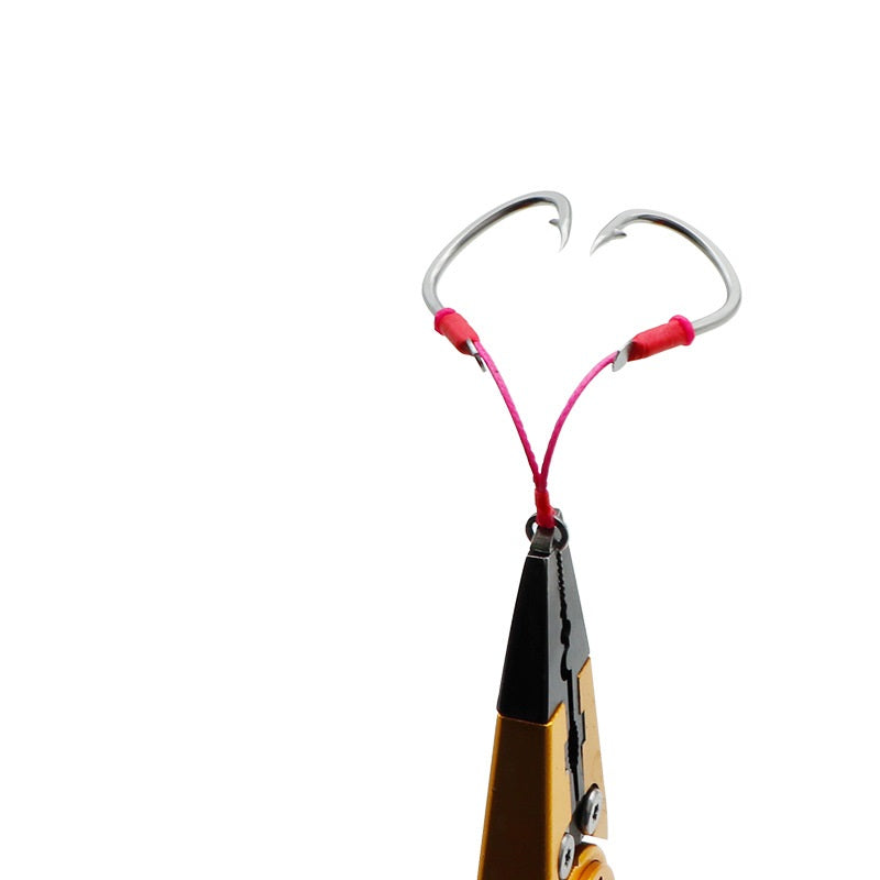 Assist Hook PE Binding Cord 45lbs 66lbs 90lbs Pound Fluorocarbon Braided Core Pink