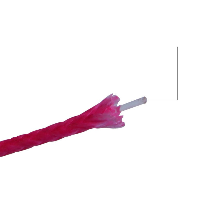 Assist Hook PE Binding Cord 45lbs 66lbs 90lbs Pound Fluorocarbon Braided Core Pink