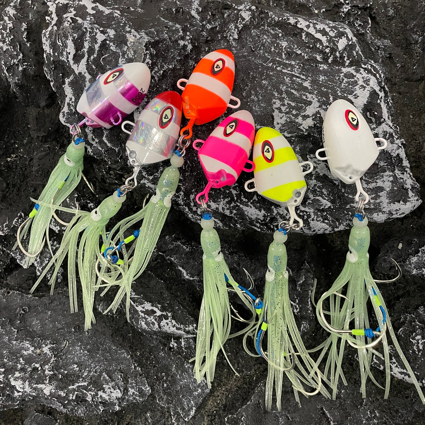 挑#68 Slow Pitch Jigs bait head skirt lure 100g 150g 200g 250g 300g