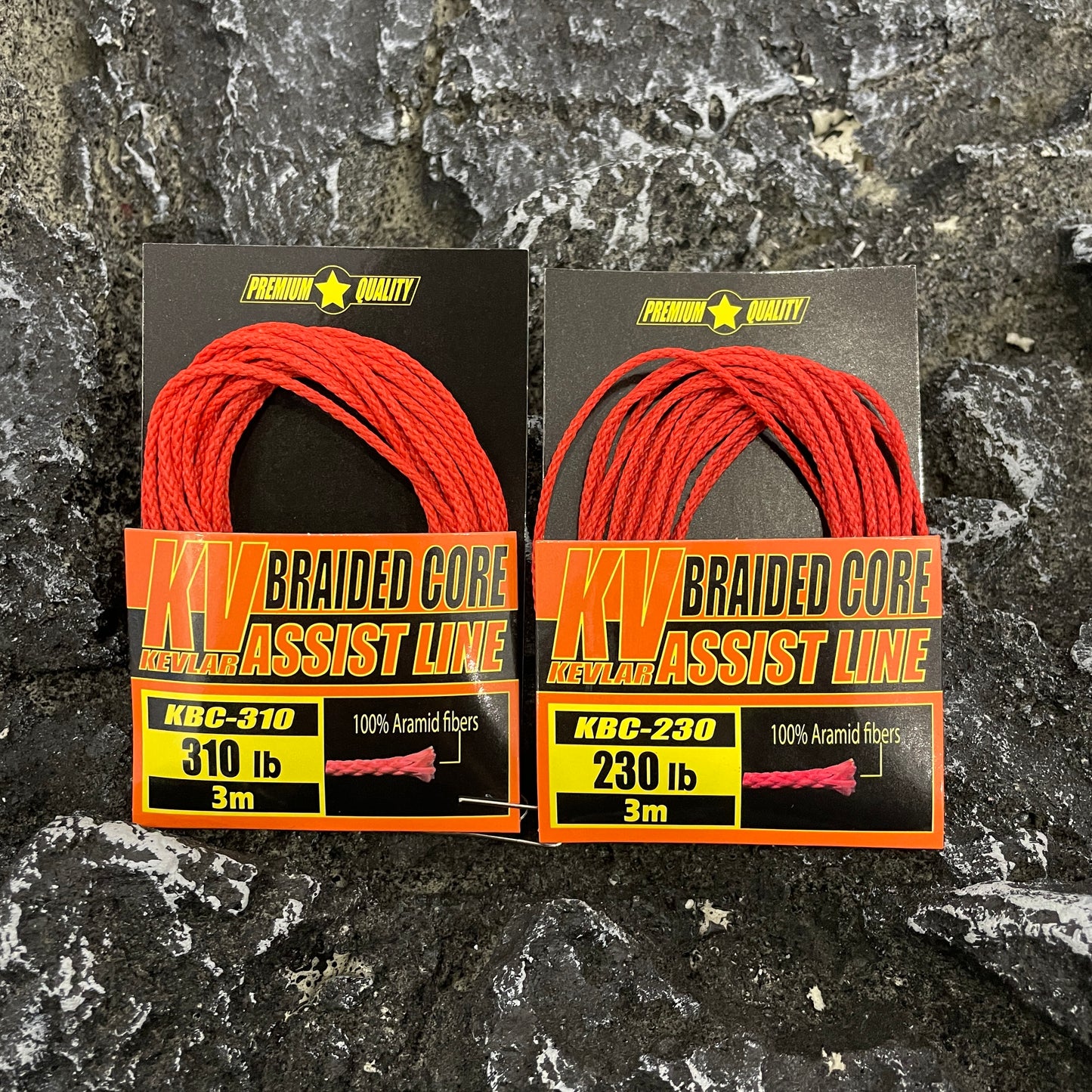 Assist hook PE binding wire 100lbs 150lbs 190lbs 230lbs 310lbs Kevlar braided core red