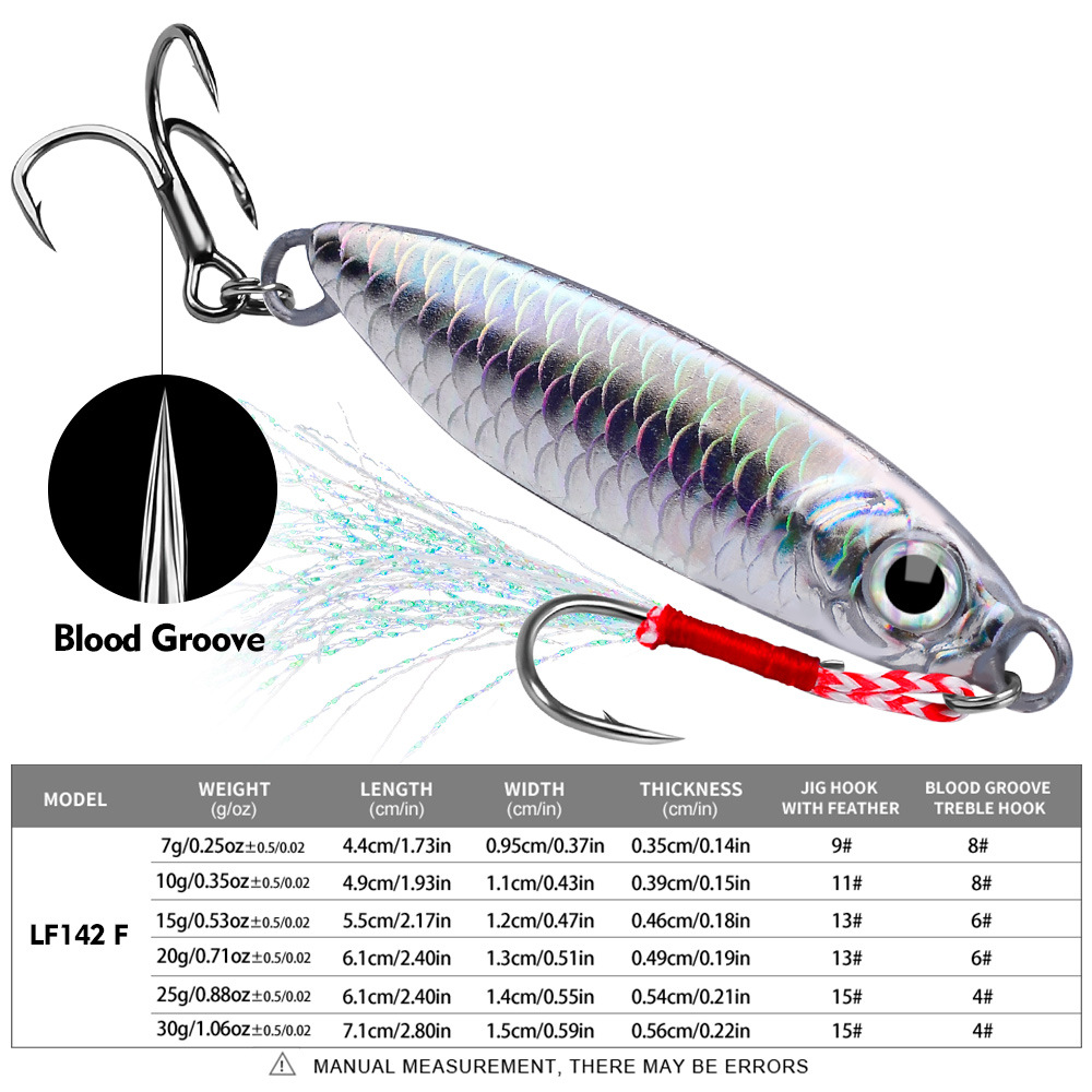 #62 Slow Pitch Jigs 7g 10g 15g 20g 30g