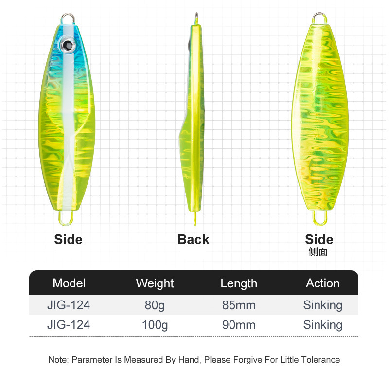 #108 Slow Pitch Jigs 80g 100g