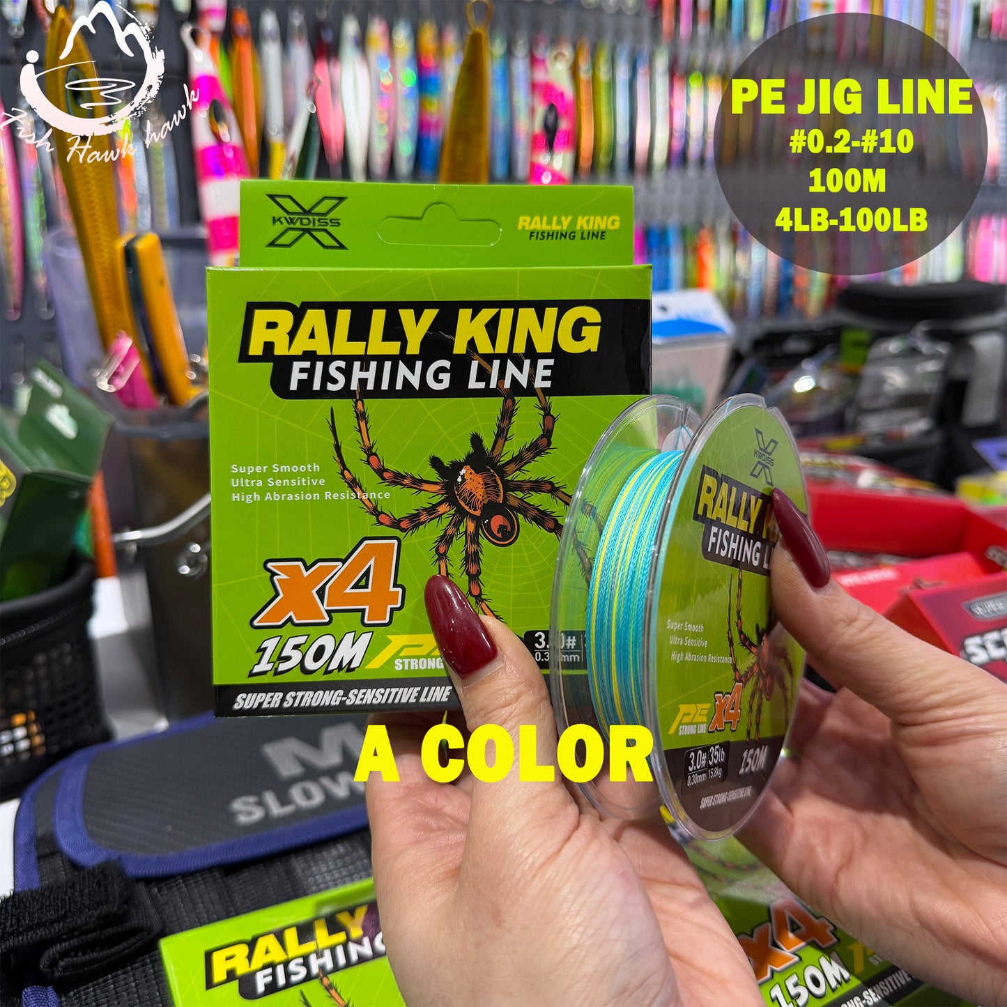 PE Fishing Line for Jigging Lure – Braided Line for Slow Pitch Jigging  #0.2-#10 100m  4lb-100lb Saltwater Offshore Fishing jigs lure