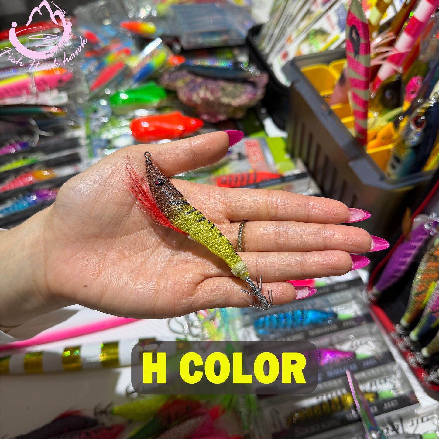 New 7.2g 10.5cm Glow Egi PVC Squid Jig Lure with LED Light for Saltwater Fishing Midwater Bait Cuttlefish & Squid 3D Eyes Squid hook