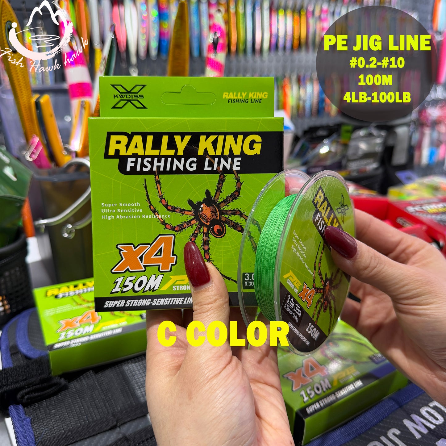 PE Fishing Line for Jigging Lure – Braided Line for Slow Pitch Jigging  #0.2-#10 100m  4lb-100lb Saltwater Offshore Fishing jigs lure