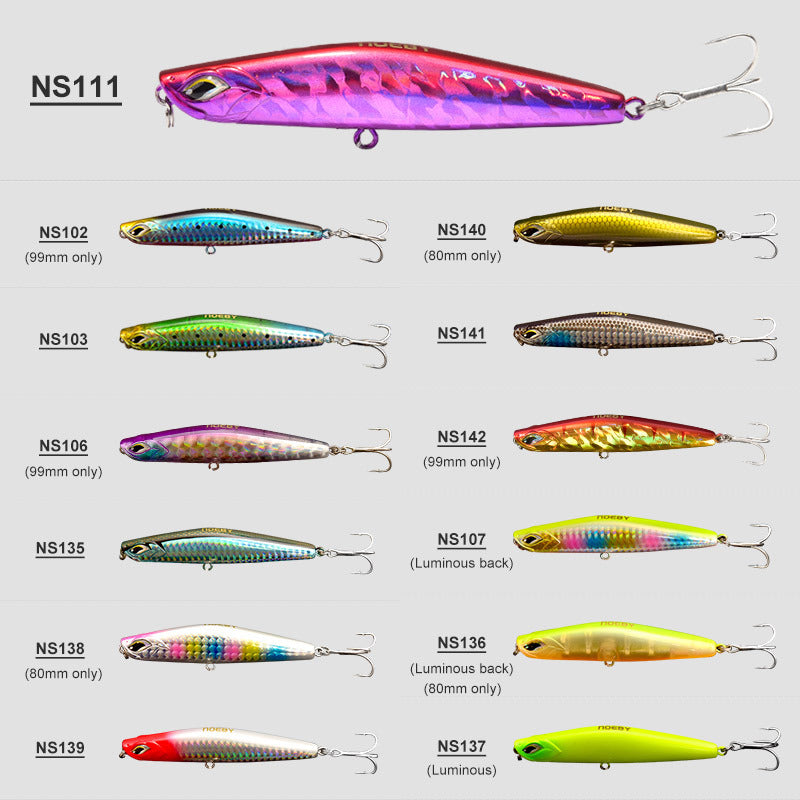 Saltwater plastic Pencil bait #42- 99mm/28g