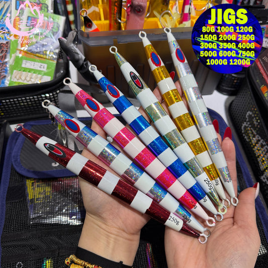 80g-1200g Ultimate Slow Pitch Jigging Lure High-Action Metal Jigs for Saltwater Big Game Tuna Snapper Offshore Fishing jigs lure