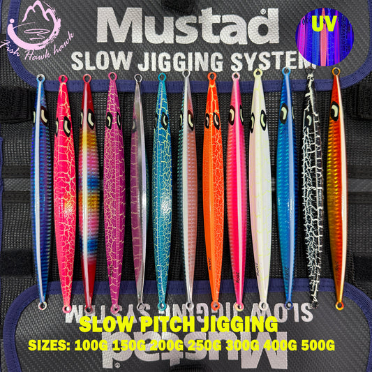 New Wholesale/Retail 100g 150g 200g 250g 300g 400g 500g Luminous Crack Colors Saltwater Slow Pitch Jigging Lure
