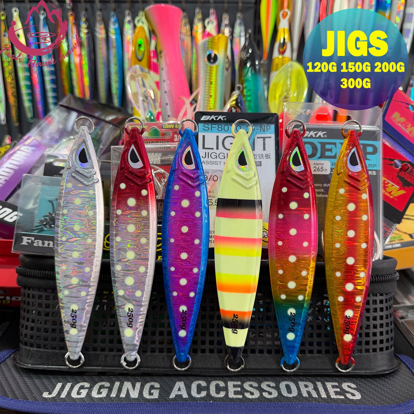 #5 Glow Slow Pitch Metal Jigging Jigs Lure 120g 150g 200g 250g 300g