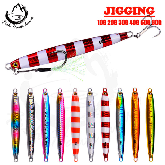 #67 Slow Pitch Jigs 10g 20g 30g 40g 60g 80g