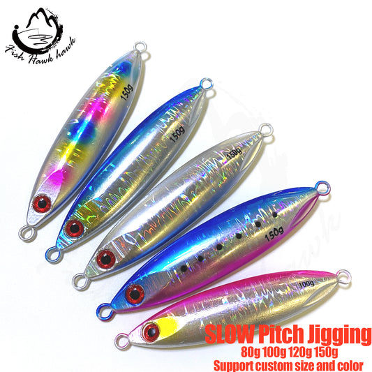 海#28 Slow Pitch Jigs Bait 80g 100g 120g 150g