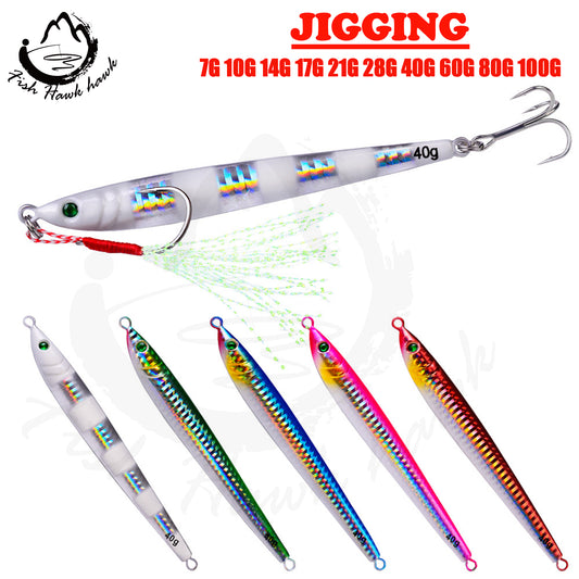 #66 Slow Pitch Jigs 7g 10g 14g 17g 21g 28g 40g 60g 80g 100g