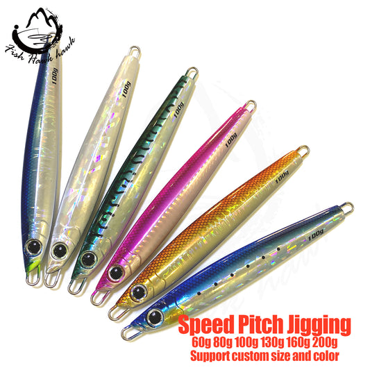 骏#41 Speed Pitch Jigs Bait 60g 80g 100g 130g 160g 200g