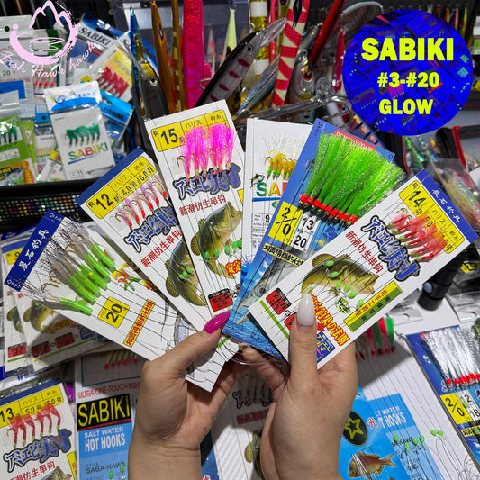 New Luminous Sabiki Rig Saltwater Bait Catcher with Fly Hooks High Carbon Steel Glow Beads Strong Leader for Saltwater Fish Assist hook