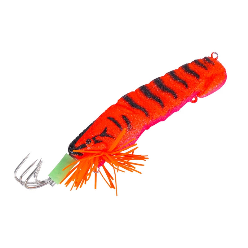 New Squid Hook  #3.5 /21g Rapid inkiSng Artificial Luminous Squid Jigging Bait Wood Shrimp Hooks for Saltwater Tackle Fishing Lure