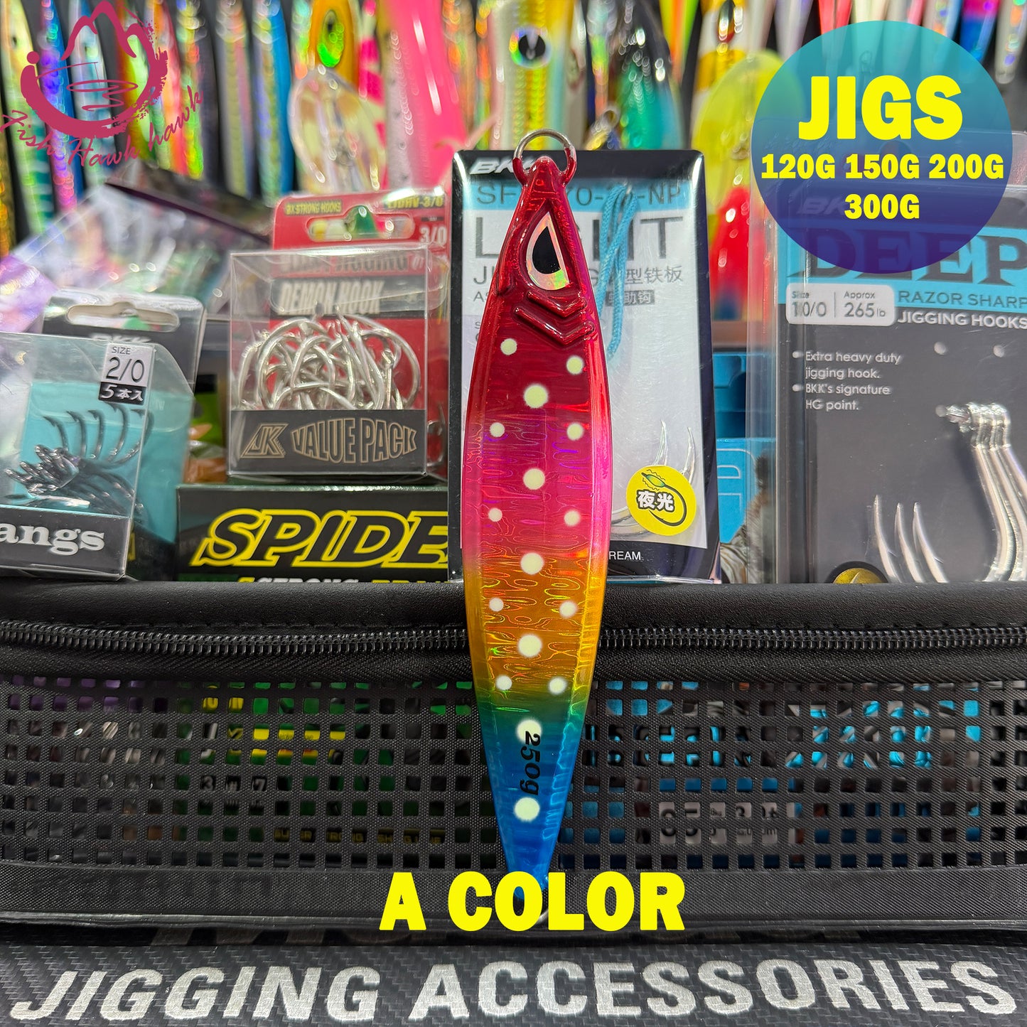 #5 Glow Slow Pitch Metal Jigging Jigs Lure 120g 150g 200g 250g 300g