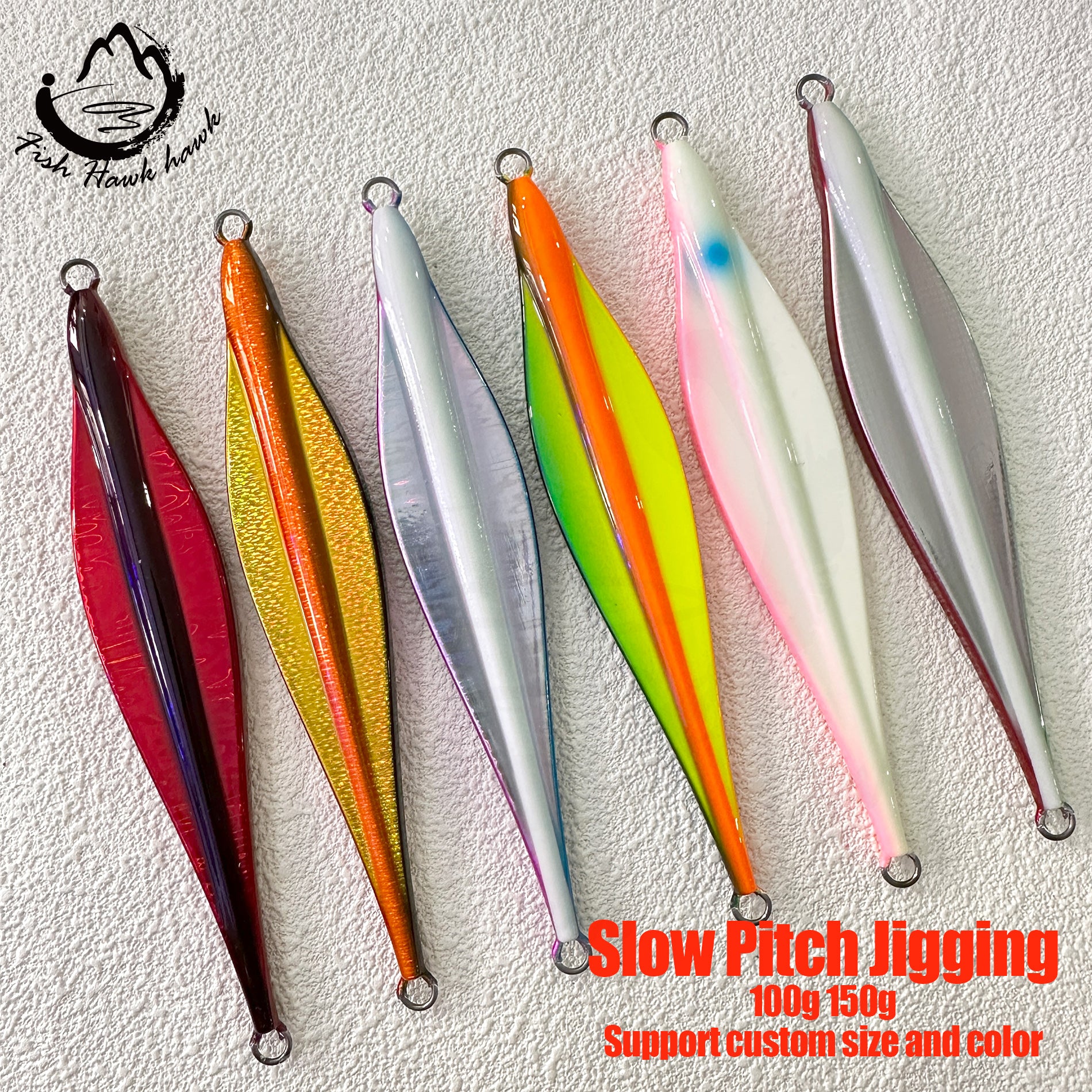 Esche Go2fish Tackle 6 Esche Da Pesca Verticali Jig 100g/3.5oz - Foto 2