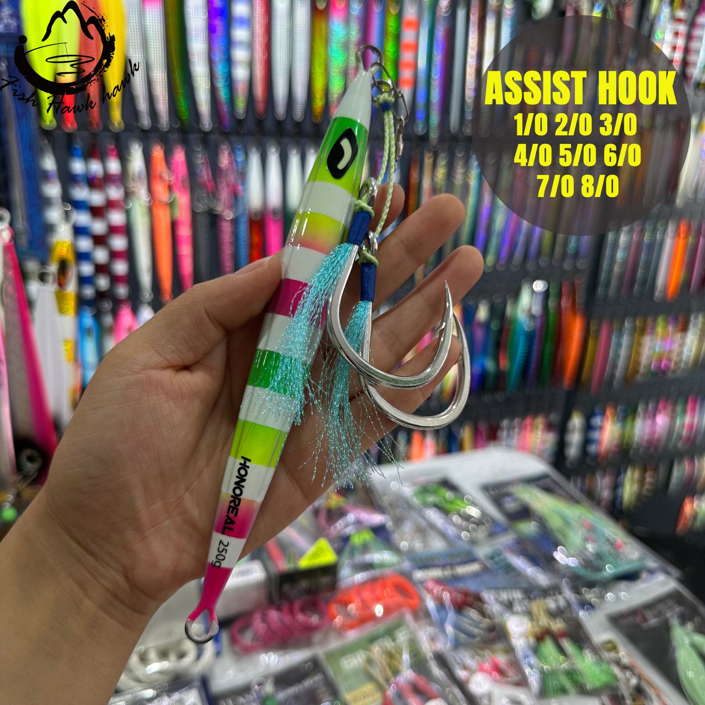 #18 Assist Hook #1/0 #2/0 #3/0 #4/0 #5/0 #6/0 #7/0 #8/0