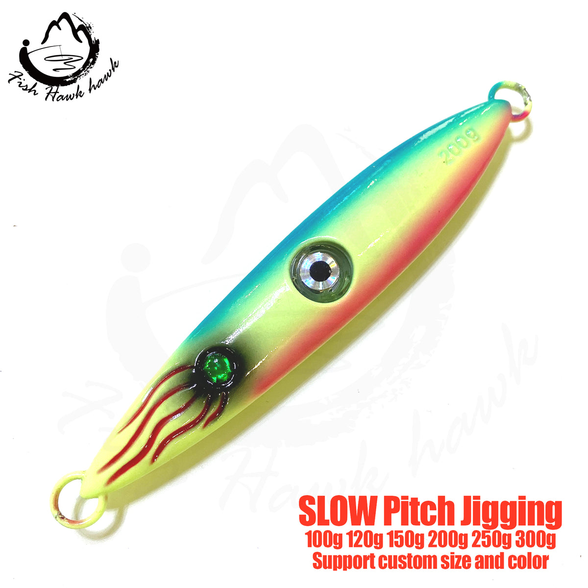 Lance Lento Passo Luminoso Jig 100g 150g 200g 250g 300g 400g Verticale Jigging E Lance Lento Passo Luminoso Jig 100g 150g 200g 250g 300g 400g Verticale Jigging E