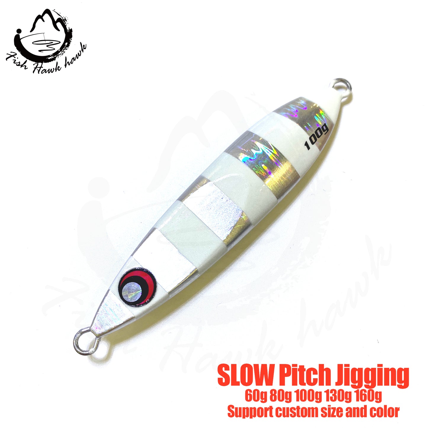 骏#83 Slow Pitch Jigs Bait 60g 80g 100g 130g 160g